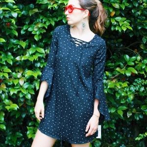Black Star print dress